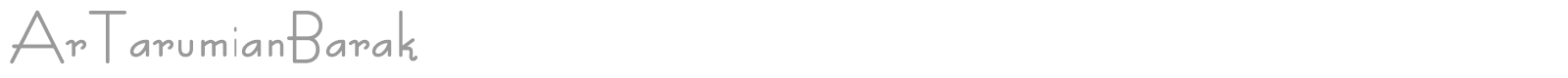 ArTarumianBarak font preview